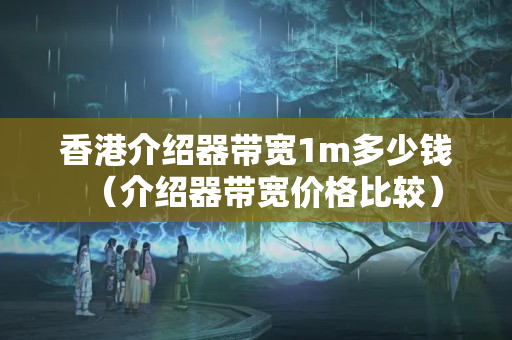 香港介紹器帶寬1m多少錢（介紹器帶寬價格比較）