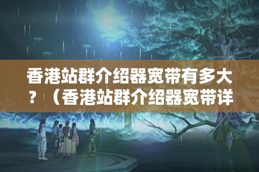 香港站群介紹器寬帶有多大？（香港站群介紹器寬帶詳細(xì)介紹）