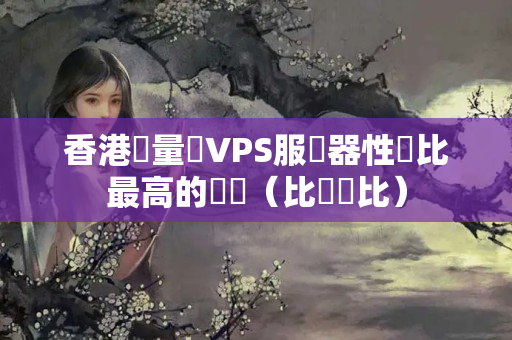 香港輕量級VPS服務器性價比最高的選擇（比較評比）