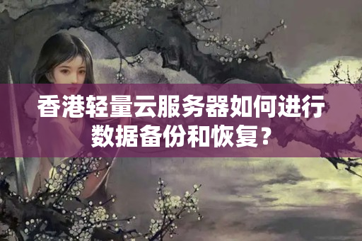 香港輕量云服務器如何進行數(shù)據(jù)備份和恢復？