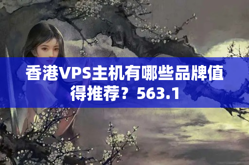 香港VPS主機有哪些品牌值得推薦？563