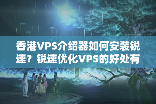 香港VPS介紹器如何安裝銳速？銳速優(yōu)化VPS的好處有哪些？