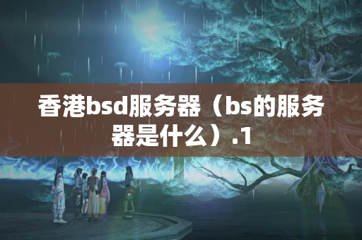 香港bsd服務(wù)器（bs的服務(wù)器是什么）