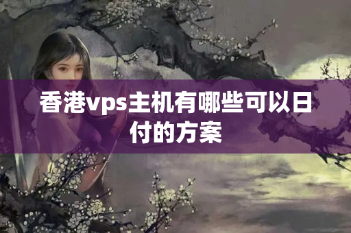 香港vps主機(jī)有哪些可以日付的方案