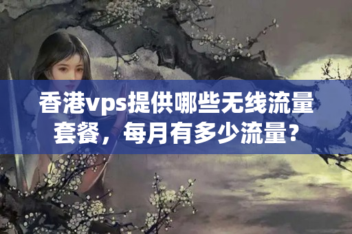 香港vps提供哪些無線流量套餐，每月有多少流量？