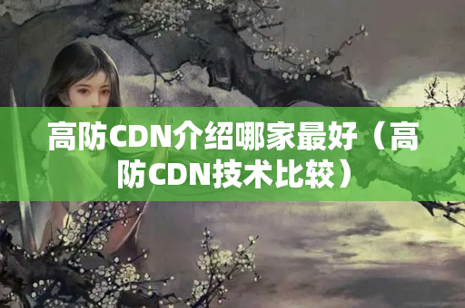 高防CDN介紹哪家最好（高防CDN技術(shù)比較）