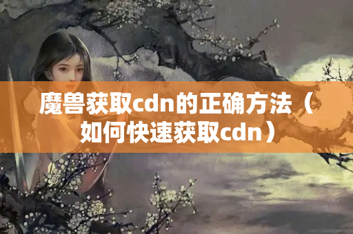 魔獸獲取cdn的正確方法（如何快速獲取cdn）