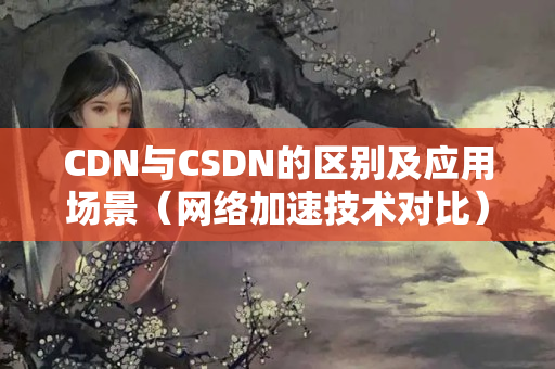 CDN與CSDN的區(qū)別及應用場景（網(wǎng)絡加速技術對比）