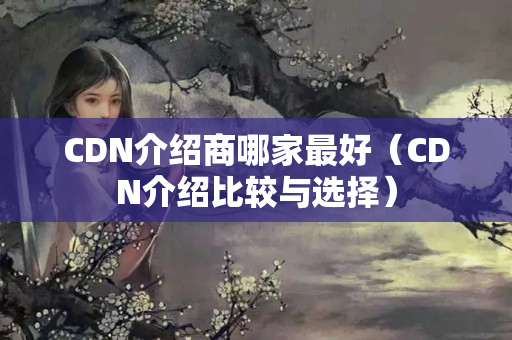 CDN介紹商哪家最好（CDN介紹比較與選擇）