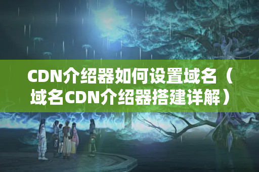 CDN介紹器如何設置域名（域名CDN介紹器搭建詳解）