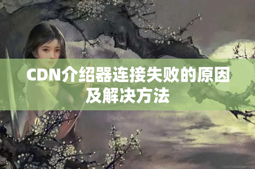 CDN介紹器連接失敗的原因及解決方法