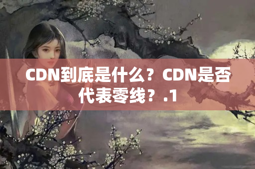 CDN到底是什么？CDN是否代表零線？