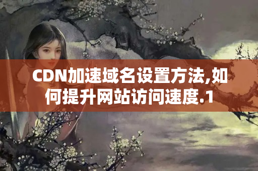 CDN加速域名設(shè)置方法,如何提升網(wǎng)站訪問速度