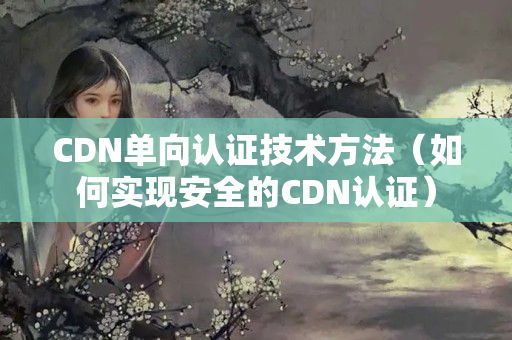 CDN單向認證技術(shù)方法（如何實現(xiàn)安全的CDN認證）