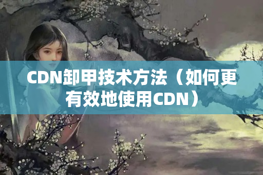 CDN卸甲技術(shù)方法（如何更有效地使用CDN）