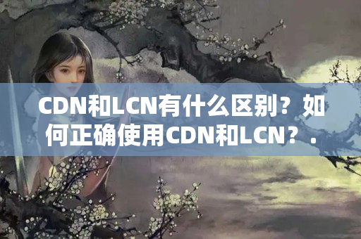 CDN和LCN有什么區(qū)別？如何正確使用CDN和LCN？