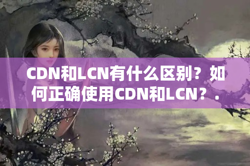 CDN和LCN有什么區(qū)別？如何正確使用CDN和LCN？