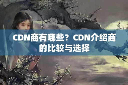 CDN商有哪些？CDN介紹商的比較與選擇