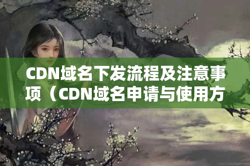 CDN域名下發(fā)流程及注意事項（CDN域名申請與使用方法）