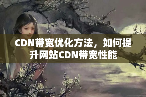 CDN帶寬優(yōu)化方法，如何提升網(wǎng)站CDN帶寬性能