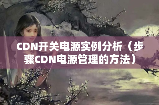 CDN開關電源實例分析（步驟CDN電源管理的方法）