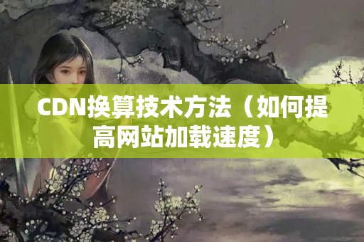 CDN換算技術(shù)方法（如何提高網(wǎng)站加載速度）