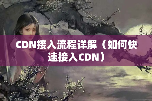 CDN接入流程詳解（如何快速接入CDN）