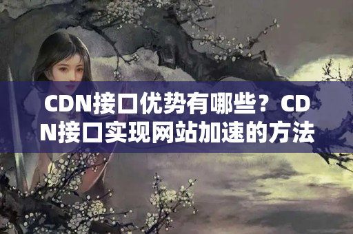 CDN接口優(yōu)勢有哪些？CDN接口實現(xiàn)網(wǎng)站加速的方法