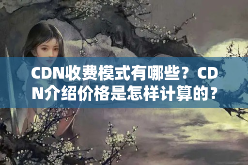 CDN收費模式有哪些？CDN介紹價格是怎樣計算的？