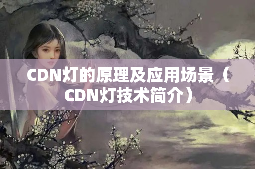 CDN燈的原理及應用場景（CDN燈技術簡介）