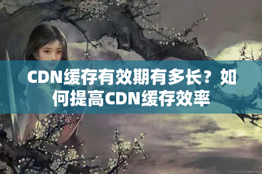 CDN緩存有效期有多長(zhǎng)？如何提高CDN緩存效率