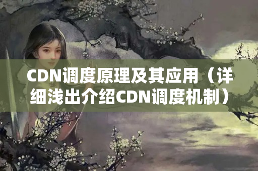 CDN調(diào)度原理及其應(yīng)用（詳細(xì)淺出介紹CDN調(diào)度機(jī)制）