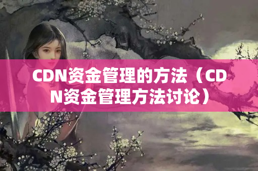 CDN資金管理的方法（CDN資金管理方法討論）