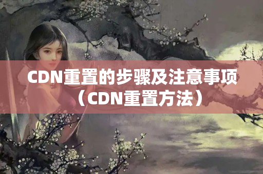 CDN重置的步驟及注意事項（CDN重置方法）