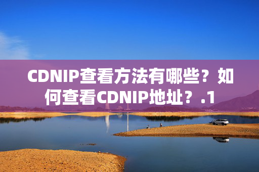 CDNIP查看方法有哪些？如何查看CDNIP地址？