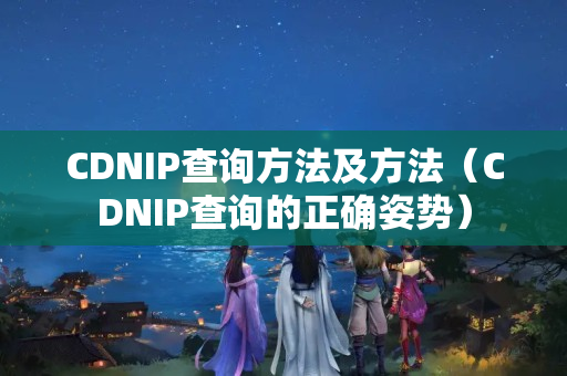 CDNIP查詢方法及方法（CDNIP查詢的正確姿勢(shì)）