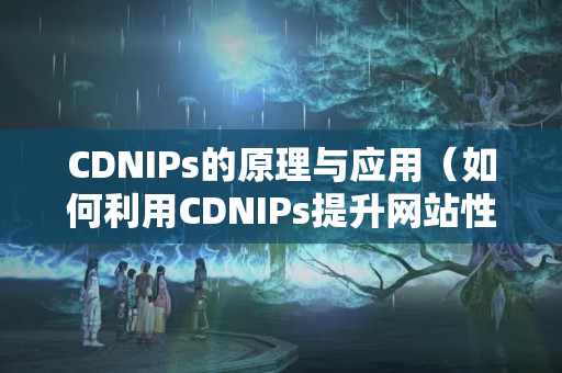 CDNIPs的原理與應(yīng)用（如何利用CDNIPs提升網(wǎng)站性能）