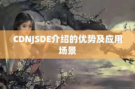 CDNJSDE介紹的優(yōu)勢及應(yīng)用場景