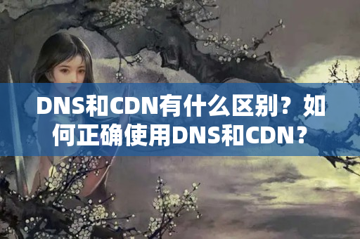 DNS和CDN有什么區(qū)別？如何正確使用DNS和CDN？