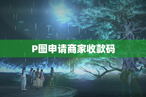 P圖申請商家收款碼