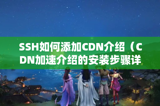 SSH如何添加CDN介紹（CDN加速介紹的安裝步驟詳解）