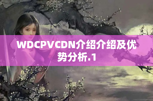 WDCPVCDN介紹介紹及優(yōu)勢分析