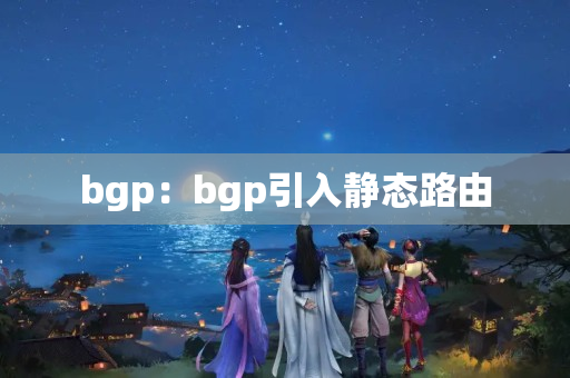 bgp：bgp引入靜態(tài)路由