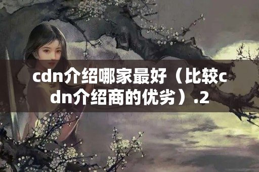 cdn介紹哪家最好（比較cdn介紹商的優(yōu)劣）