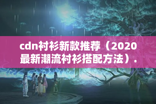 cdn襯衫新款推薦（2020最新潮流襯衫搭配方法）