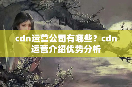 cdn運營公司有哪些？cdn運營介紹優(yōu)勢分析