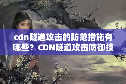 cdn隧道攻擊的防范措施有哪些？CDN隧道攻擊防御技術(shù)研究