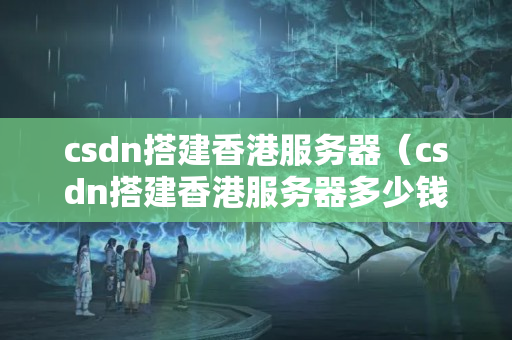 csdn搭建香港服務(wù)器（csdn搭建香港服務(wù)器多少錢(qián)）