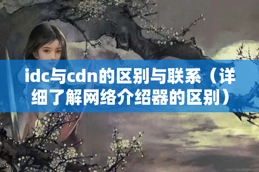 idc與cdn的區(qū)別與聯(lián)系（詳細了解網(wǎng)絡(luò)介紹器的區(qū)別）