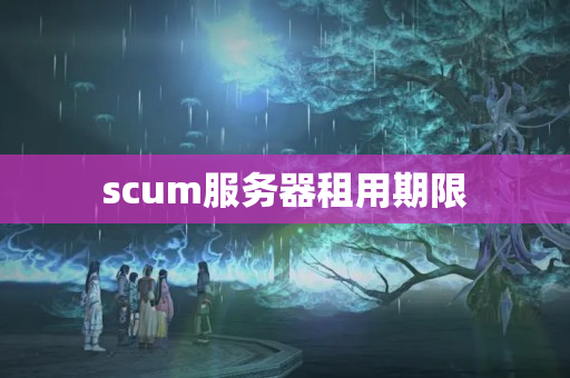 scum服務(wù)器租用期限